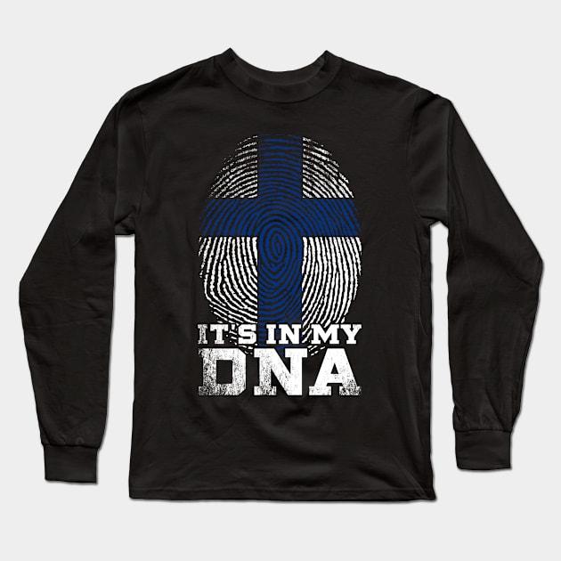 Finland DNA Finnish Long Sleeve T-Shirt by shirtsyoulike